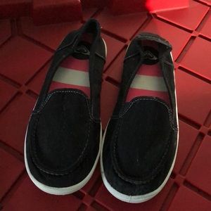 Women’s Black Roxy Boat Shoes Size 9